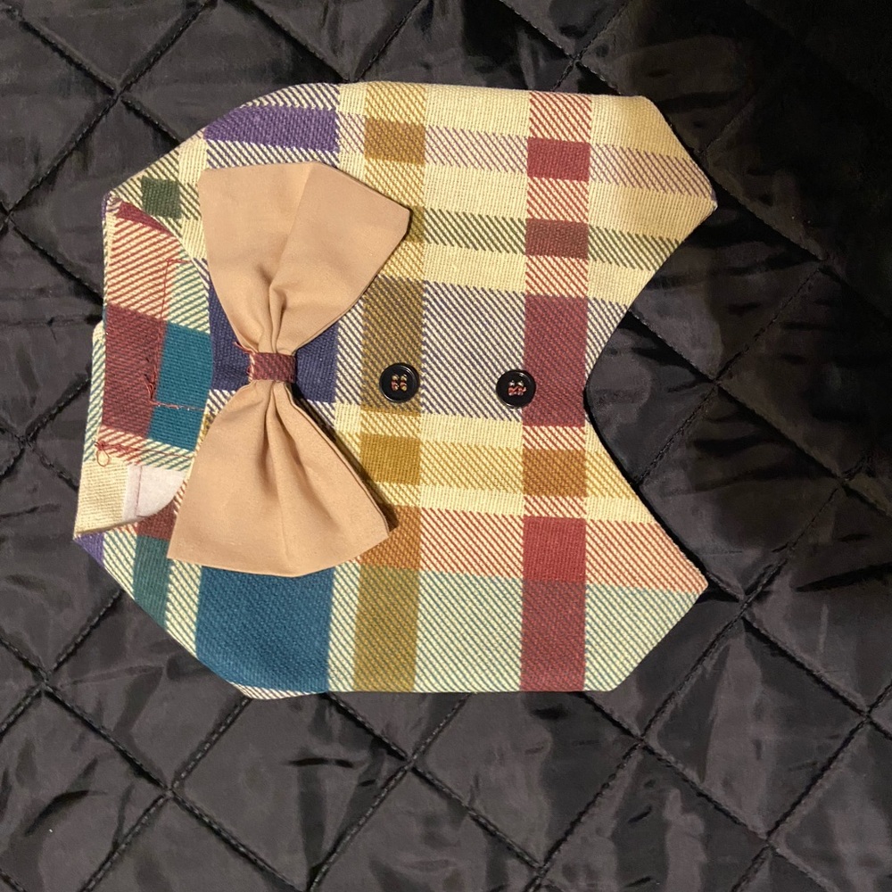 Small plaid dog shirt